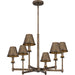 Myhouse Lighting Quoizel - CRO5026SU - Six Light Chandelier - Cross - Statuary Bronze