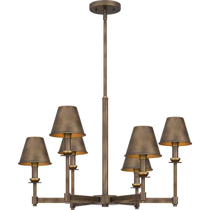 Myhouse Lighting Quoizel - CRO5026SU - Six Light Chandelier - Cross - Statuary Bronze