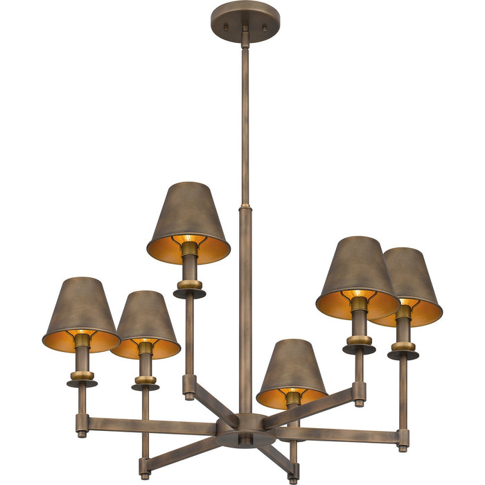 Myhouse Lighting Quoizel - CRO5026SU - Six Light Chandelier - Cross - Statuary Bronze