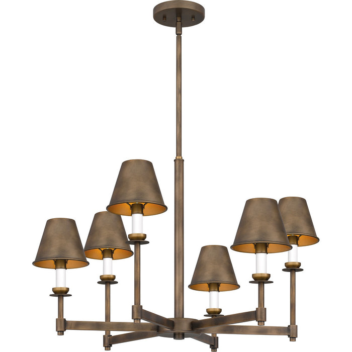 Myhouse Lighting Quoizel - CRO5026SU - Six Light Chandelier - Cross - Statuary Bronze