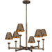 Myhouse Lighting Quoizel - CRO5026SU - Six Light Chandelier - Cross - Statuary Bronze