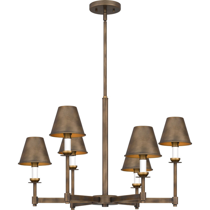 Myhouse Lighting Quoizel - CRO5026SU - Six Light Chandelier - Cross - Statuary Bronze