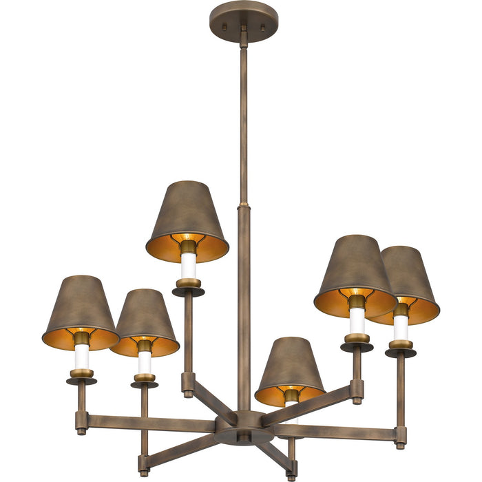 Myhouse Lighting Quoizel - CRO5026SU - Six Light Chandelier - Cross - Statuary Bronze