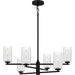 Myhouse Lighting Quoizel - CUN5026MBK - Six Light Chandelier - Cunningham - Matte Black