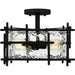 Myhouse Lighting Quoizel - DPN1713MBK - Two Light Semi Flush Mount - Daphne - Matte Black