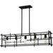 Myhouse Lighting Quoizel - DPN538MBK - Five Light Linear Chandelier - Daphne - Matte Black