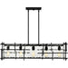 Myhouse Lighting Quoizel - DPN538MBK - Five Light Linear Chandelier - Daphne - Matte Black