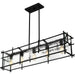 Myhouse Lighting Quoizel - DPN538MBK - Five Light Linear Chandelier - Daphne - Matte Black