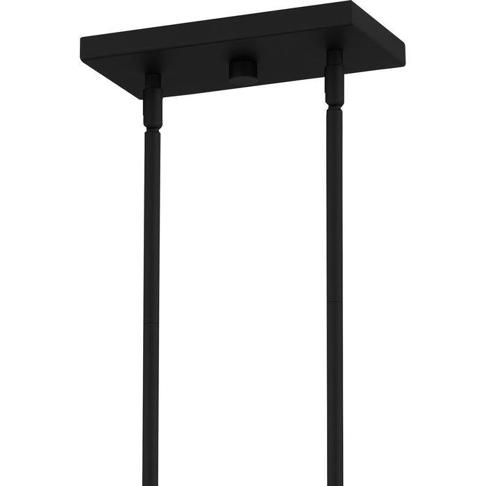 Myhouse Lighting Quoizel - DPN538MBK - Five Light Linear Chandelier - Daphne - Matte Black