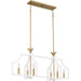 Myhouse Lighting Quoizel - DSL638W - Six Light Linear Chandelier - Dusty Lane - Matte White