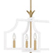 Myhouse Lighting Quoizel - DSL638W - Six Light Linear Chandelier - Dusty Lane - Matte White