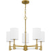 Myhouse Lighting Quoizel - GCN5026AB - Five Light Chandelier - Gretchen - Aged Brass