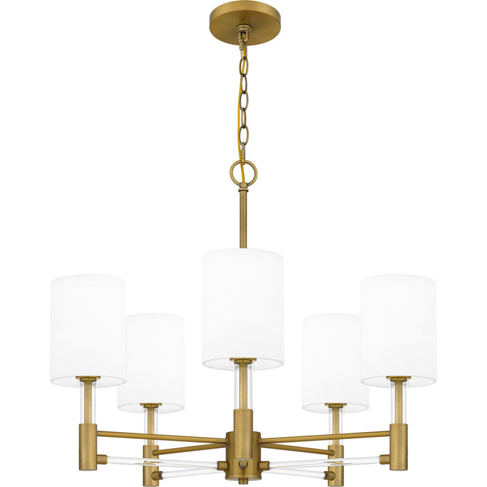 Myhouse Lighting Quoizel - GCN5026AB - Five Light Chandelier - Gretchen - Aged Brass