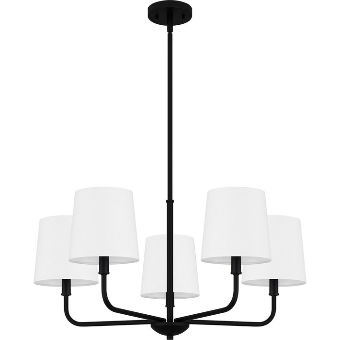 Myhouse Lighting Quoizel - GGR5028MBK - Five Light Chandelier - Gallagher - Matte Black