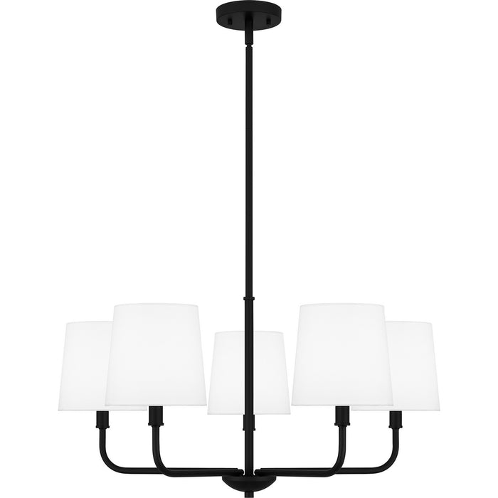 Myhouse Lighting Quoizel - GGR5028MBK - Five Light Chandelier - Gallagher - Matte Black