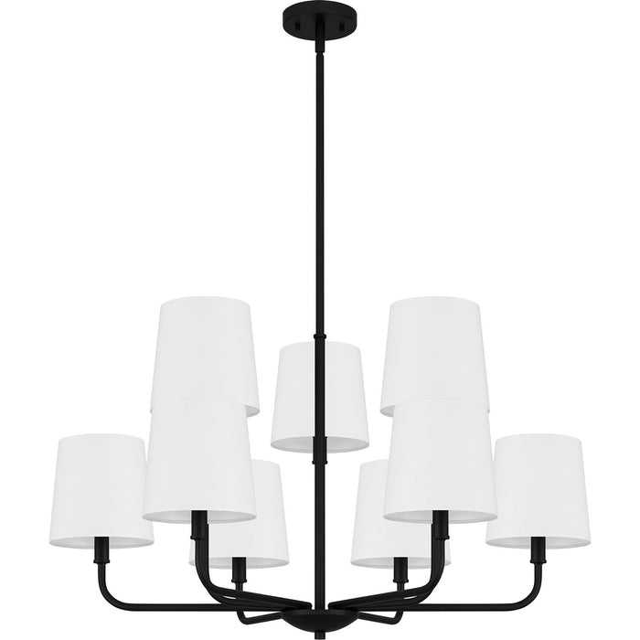 Myhouse Lighting Quoizel - GGR5032MBK - Nine Light Chandelier - Gallagher - Matte Black