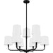 Myhouse Lighting Quoizel - GGR5032MBK - Nine Light Chandelier - Gallagher - Matte Black