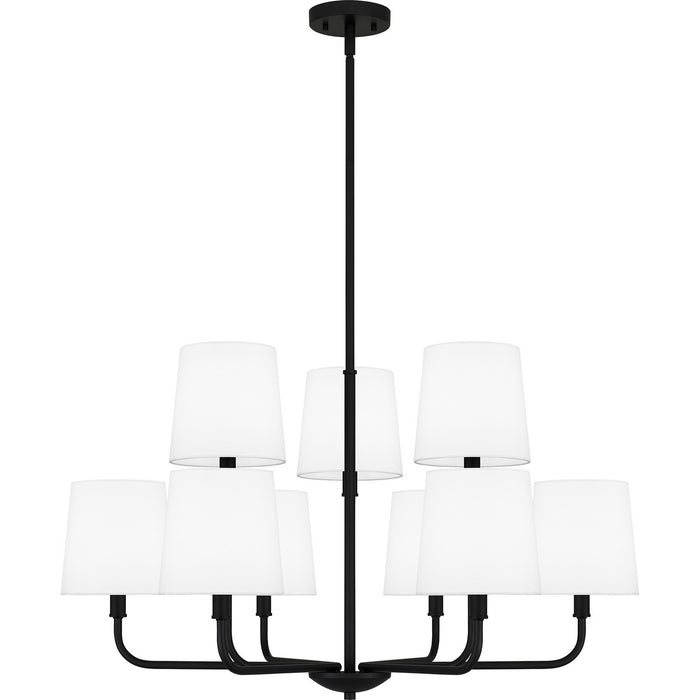 Myhouse Lighting Quoizel - GGR5032MBK - Nine Light Chandelier - Gallagher - Matte Black