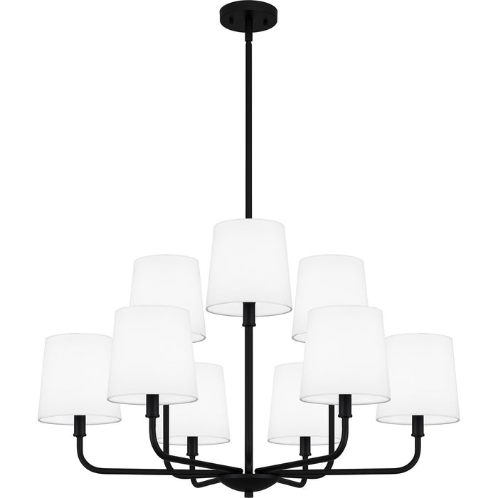 Myhouse Lighting Quoizel - GGR5032MBK - Nine Light Chandelier - Gallagher - Matte Black