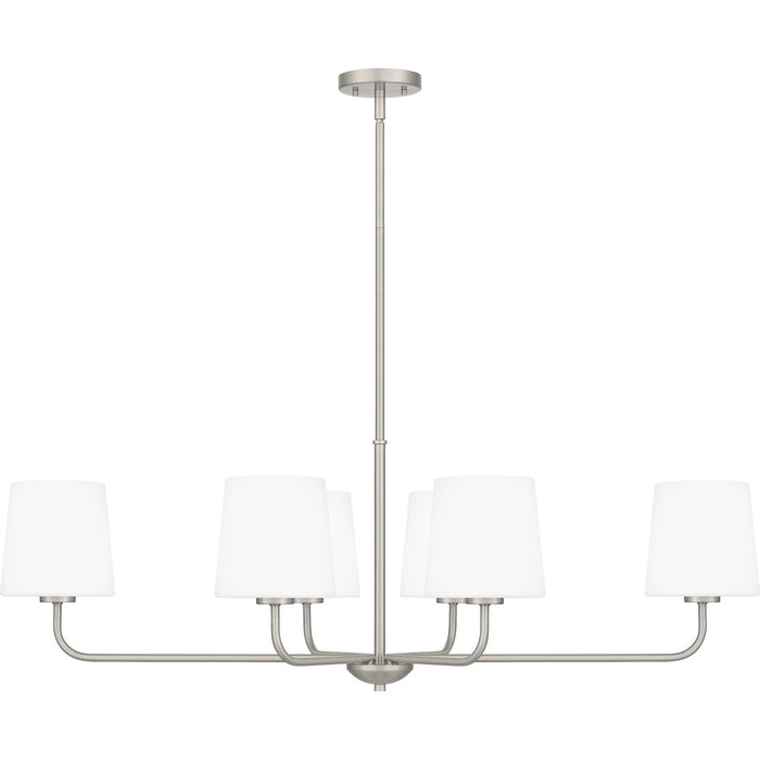 Myhouse Lighting Quoizel - GGR642BN - Six Light Linear Chandelier - Gallagher - Brushed Nickel