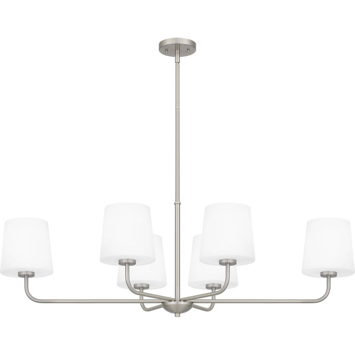 Myhouse Lighting Quoizel - GGR642BN - Six Light Linear Chandelier - Gallagher - Brushed Nickel