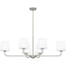 Myhouse Lighting Quoizel - GGR642BN - Six Light Linear Chandelier - Gallagher - Brushed Nickel