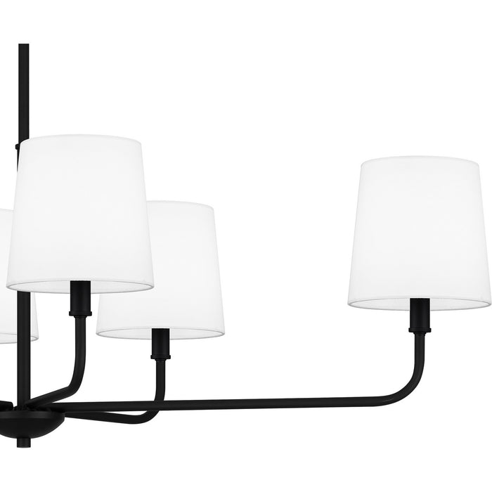 Myhouse Lighting Quoizel - GGR642MBK - Six Light Linear Chandelier - Gallagher - Matte Black