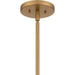 Myhouse Lighting Quoizel - GLI2820BWS - Four Light Pendant - Glinda - Brushed Weathered Brass