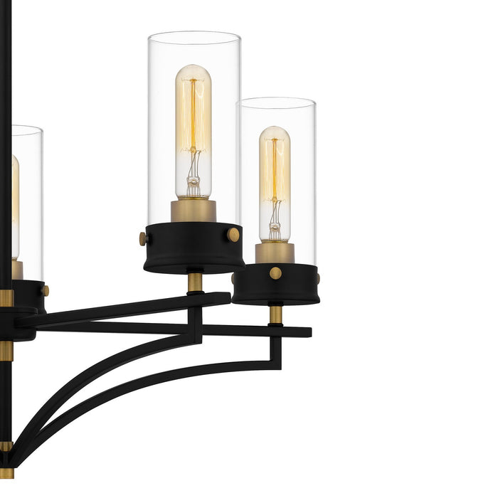 Myhouse Lighting Quoizel - HLS5026MBK - Five Light Chandelier - Hillside - Matte Black