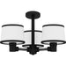 Myhouse Lighting Quoizel - KYL1722MBK - Three Light Semi Flush Mount - Kylen - Matte Black