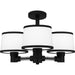 Myhouse Lighting Quoizel - KYL1722MBK - Three Light Semi Flush Mount - Kylen - Matte Black