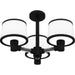 Myhouse Lighting Quoizel - KYL1722MBK - Three Light Semi Flush Mount - Kylen - Matte Black