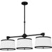 Myhouse Lighting Quoizel - KYL342MBK - Three Light Linear Chandelier - Kylen - Matte Black