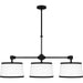 Myhouse Lighting Quoizel - KYL342MBK - Three Light Linear Chandelier - Kylen - Matte Black