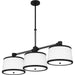 Myhouse Lighting Quoizel - KYL342MBK - Three Light Linear Chandelier - Kylen - Matte Black