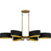 Myhouse Lighting Quoizel - MAD641AB - Six Light Linear Chandelier - Madden - Aged Brass