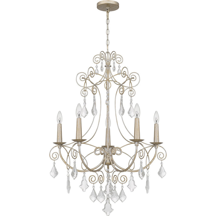 Myhouse Lighting Quoizel - MER5028VG - Five Light Chandelier - Merida - Vintage Gold