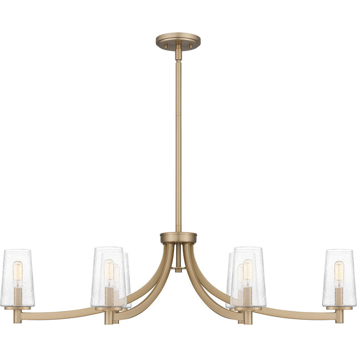 Myhouse Lighting Quoizel - MIC638BGD - Six Light Linear Chandelier - Miccio - Bronze Gold