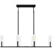 Myhouse Lighting Quoizel - MUT640MBK - Six Light Linear Chandelier - Malamute - Matte Black