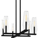 Myhouse Lighting Quoizel - MUT640MBK - Six Light Linear Chandelier - Malamute - Matte Black