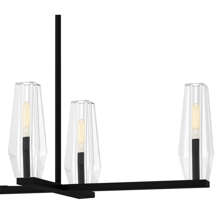 Myhouse Lighting Quoizel - MUT640MBK - Six Light Linear Chandelier - Malamute - Matte Black