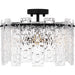 Myhouse Lighting Quoizel - PCCAS1716MBK - Four Light Semi Flush Mount - Caspian - Matte Black