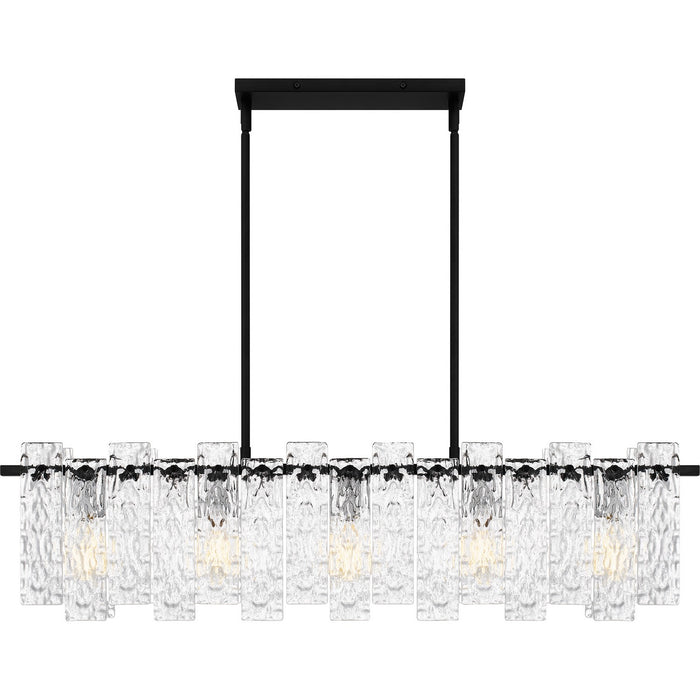 Myhouse Lighting Quoizel - PCCAS539MBK - Five Light Linear Chandelier - Caspian - Matte Black