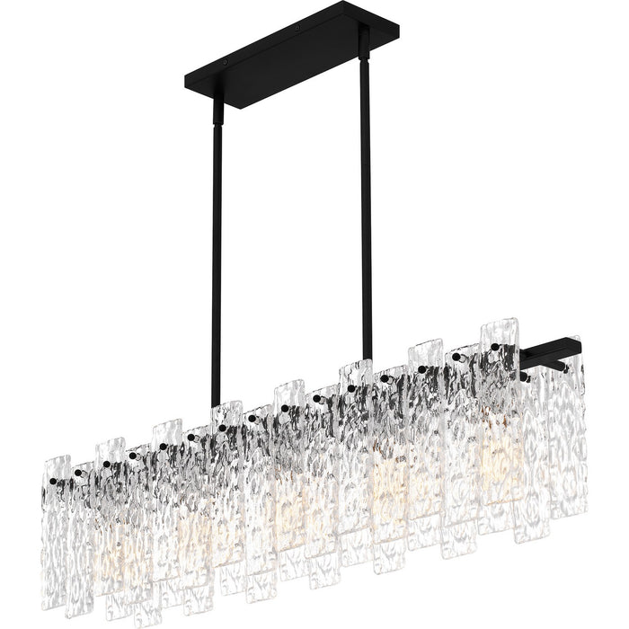 Myhouse Lighting Quoizel - PCCAS539MBK - Five Light Linear Chandelier - Caspian - Matte Black