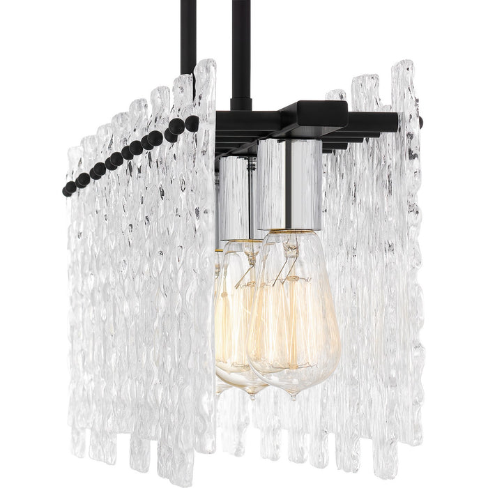 Myhouse Lighting Quoizel - PCCAS539MBK - Five Light Linear Chandelier - Caspian - Matte Black