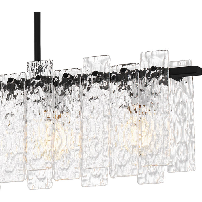 Myhouse Lighting Quoizel - PCCAS539MBK - Five Light Linear Chandelier - Caspian - Matte Black