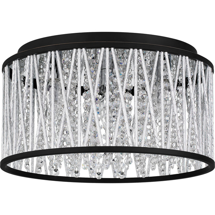 Myhouse Lighting Quoizel - PCCET1616MBK - Five Light Flush Mount - Celeste - Matte Black