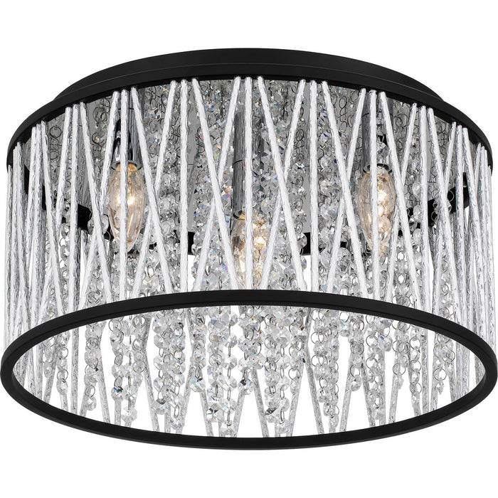 Myhouse Lighting Quoizel - PCCET1616MBK - Five Light Flush Mount - Celeste - Matte Black