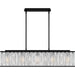 Myhouse Lighting Quoizel - PCCET538MBK - Five Light Linear Chandelier - Celeste - Matte Black