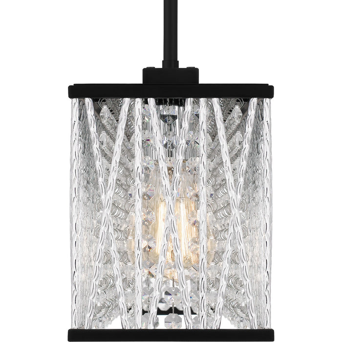 Myhouse Lighting Quoizel - PCCET538MBK - Five Light Linear Chandelier - Celeste - Matte Black